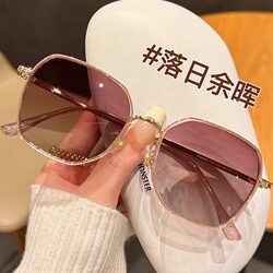 Korean-Style Brown Sunglasses for Women 2026 New Model High-End Uv Protection Prescription Polarized Sunglasses