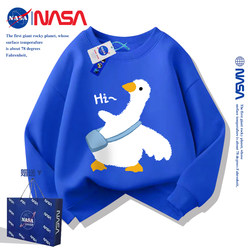 Nasa Trendy Big Goose Autumn Children's Sweatshirt 2025 Spring and Autumn Unisex Cartoon Cute Autumn Pure Cotton Top