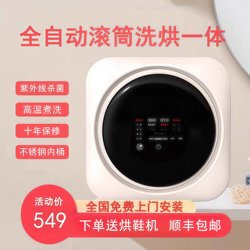 Mini Washing Machine for Underwear, Wall-Mounted, Fully Automatic Washing and Drying Machine for Socks, Integrated Drum Cleaning Machine