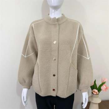 
Mom's autumn and winter imitation mink velvet temperament thick coat