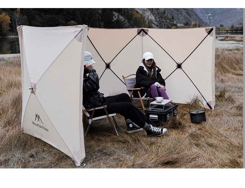 Mountainhiker ウインドスクリーン - ポータブル折りたたみ式キャンプ