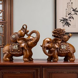 High-End Creative Fortune Elephant Ornaments for Living Room, Tv Cabinet, Wine Cabinet, Entrance Hall, Home Decorations, Housewarming, New Home Desktop Decorations
