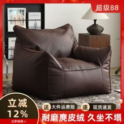 Light Luxury Retro Lazy Sofa Small Apartment Living Room Tatami Recliner Bedroom Leisure Backrest Chair Single Small Sofa