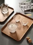 khay đựng hoa quả bằng gỗ Khay giả vân gỗ hình chữ nhật khách sạn bằng gỗ phong cách Nhật Bản khay nhỏ tinh tế có cốc nước ấm trà khay trà đĩa ăn kích thước lớn khay gỗ đựng đồ ăn Tấm