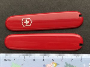 
84mm Swiss Army Knife 0.2303 Boxing King 0.2503 New recruits original metal label patch handle shell knife surface