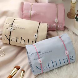 Japanese Selection of Foldable Travel Makeup Bags for Women, with Compartments, Portable, Large Capacity, Four-In-One Toiletry Storage Bag for Travel