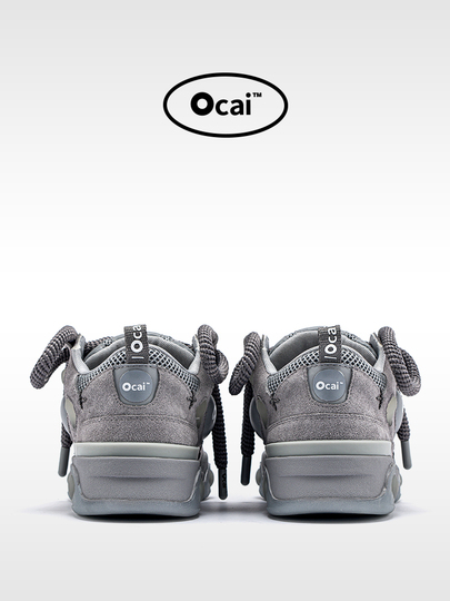 Ocai レトロ スエード グレー スニーカー