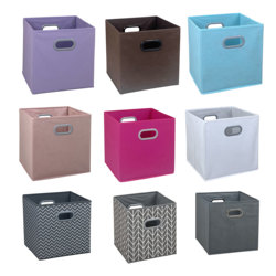 Storage Box for Home Use, Fabric Wardrobe, Clothes Organizer, Foldable Square 26.5cm Storage Box