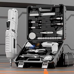[Super Cheap] Electric Screwdriver Foldable Household All-In-One Multi-Function Screwdriver Combination Full Set of Tools