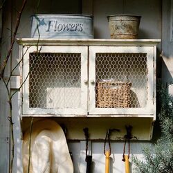 Garden Decoration Wall Hanging Cabinet Outdoor Groceries Japanese Style Wall Decoration Groceries Zakka Style Storage Rack