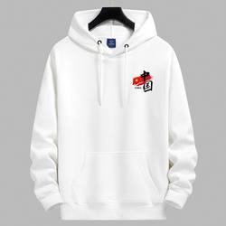 2026 New National Trend Red Hooded Sweatshirt for Men and Women, Couples, Students, Casual Fleece Hoodie Jacket, Customizable Class Uniform