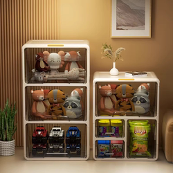 Household Snack Storage Cabinet, Multi-Layer Storage Rack under the Table in the Living Room and Bedroom, Toy and Doll Drawer-Type Integrated Organizer Cabinet