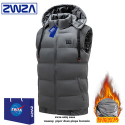 Intelligent Temperature-Controlled Charging Heating Vest for Men 2025 Winter Heating and Warmth down Cotton Graphene Windproof Vest