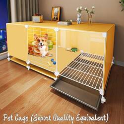 Dog Cage for Small Dogs with Separate Toilet, One Bedroom and One Living Room, Indoor Pet Kennel, Luxury Villa, Cat Supplies