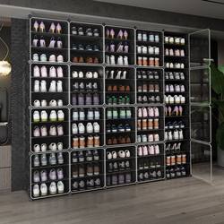 Shoe cabinet household rental house simple large shoe rack multi-layer plastic shoe cabinet dormitory dustproof foyer cabinet storage tool