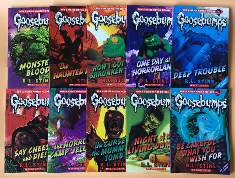 英文Goosebumps！鸡皮疙瘩儿童惊恐小说系列10册-Taobao