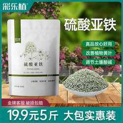 Ferrous sulfate water-soluble fertilizer for flowers