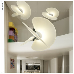 Levante Creative Suspended Villa Duplex Living Room Chandelier Designer Dining Room Lamp Loft Modern Silk Lighting Fixtures