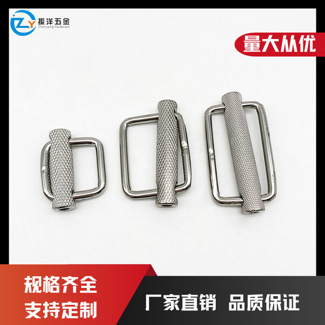 Stainless steel 316 knurled Japanese buckle 50mm adjustment strap accessories knurled belt buckle sliding webbing buckle