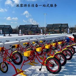 Indoor and Outdoor Ice and Snow World Non-Motorized Amusement Equipment Snow Bikes Ice Drift Vehicles Snow Roller Skiing