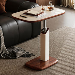 Adjustable Side Table for Home Use, Bedside Table, Vintage Style Sofa Coffee Table, Small Table, Movable Bedside Computer Desk, Storage Rack