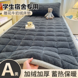 Winter Thickened Warm Milk Velvet Mattress 90X190Cm Student Dormitory Mattress Single Bed Sheet Bedding Blanket