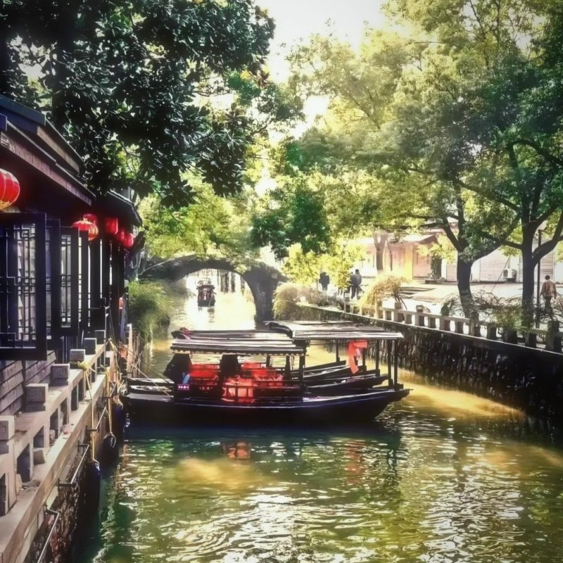 苏杭西塘夜景+乌镇东栅+木渎三古镇枫桥三日游纯玩(经典苏杭)