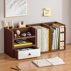 Bookshelf Desktop Desk Storage Rack Small Student File Organizer Office Desk Storage Rack