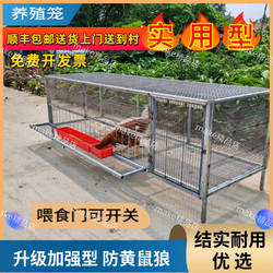 Chicken Cage for Home Use, Indoor, Anti-Weasel, Automatic Egg-Laying Breeding Cage, Wire Mesh, Pigeon, Duck, Rabbit, Stainless Steel Breeding Cage