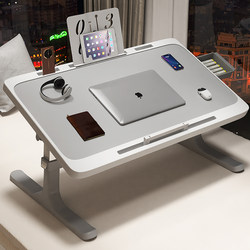 Adjustable Folding Bed Table, Simple Dormitory Student Writing Desk, Study Table with Height Adjustment, Home Bedroom Floor Table, Bay Window Lazy Laptop Desk, Office Small Table Board