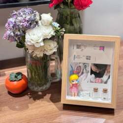 Umbilical Cord and Fetal Hair Collection Box, Handmade DIY Home Decoration for Living Room and Bedroom, Photo Frame Ornament, Baby Birth Keepsake