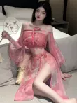 Phong cách ngủ nữ công chúa Hanfu phong cách cổ xưa siêu cổ tích gợi cảm áo ngủ cổ điển trang phục phi tần hoàng gia đồ ngủ đồ lót cung điện tâm trạng váy cổ trang đẹp cho thuê đồ cổ trang 