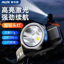 Oaks Strong Light Headlamp, Ultra-Bright, Ultra-Long Battery Life, Fishing-Specific, Outdoor Mountaineering Adventure, Rechargeable, Small Head-Mounted Type