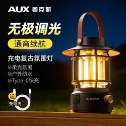 Oaks Outdoor Camping Lamp, Ultra-Bright, Long-Lasting, Solar-Powered, Lighting Atmosphere Lamp, Retro Outdoor Lantern
