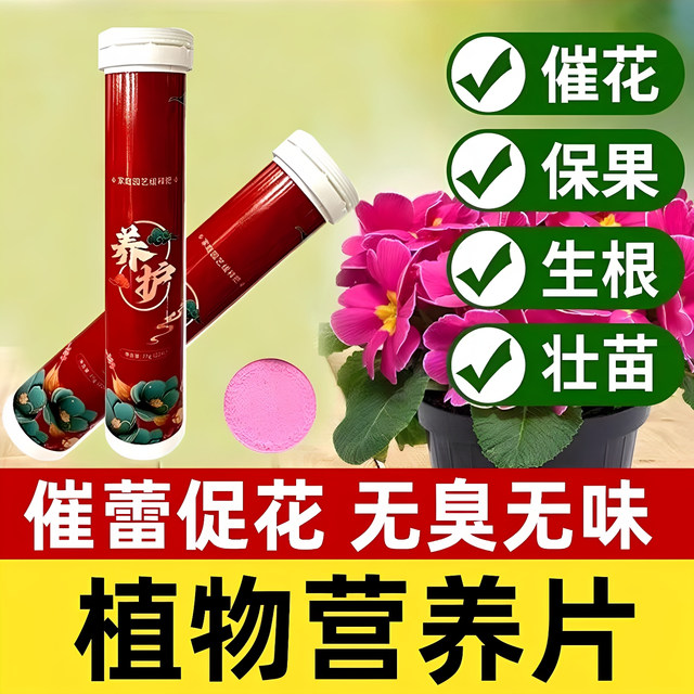 Home gardening slow-release fertilizer plant nutrition slow-release tablets universal nitrogen, phosphorus and potassium slow-release tablets indoor flower pots