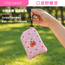 Pocket Picnic Mat, Moisture-Proof Mat, Thickened Outdoor Camping Portable Folding Music Festival Mat, Thickened Autumn Outing Mat