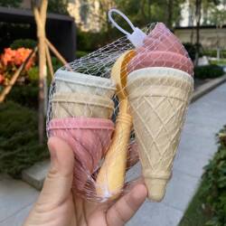 Snowball Maker Ice Cream Model Sand/Snow Play Children's Toy Pretend Play Simulation Ice Cream Cone Sand Digging/Snow Playing Tool