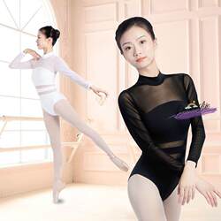 Dancewear for Women, Mesh Adult Ballet Outfit, Practice Gymnastics Suit, Body Shaping Suit, Summer Aerial Yoga High-End Leotard