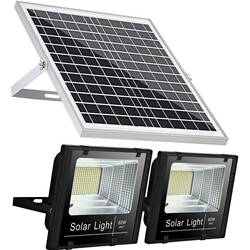 Solar Outdoor Lights, High-Power Courtyard Lighting, Led Rainproof and Lightning-Proof Indoor and Outdoor Dual-Head One-To-Two Floodlights
