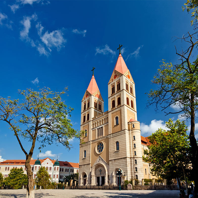 青岛机票+酒店5天4晚自由行|漫步八大关|五四广场灯光秀|崂山山海