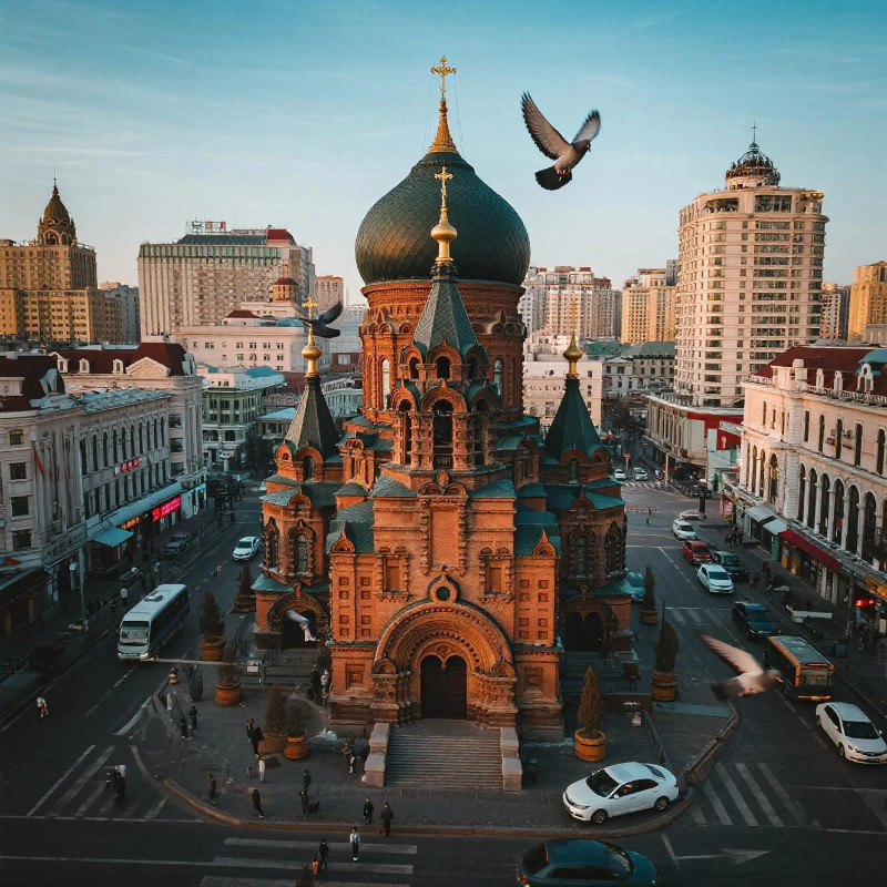 哈尔滨延吉长白山5天4晚含高铁天池温泉漂流驯鹿园民俗园中央大街