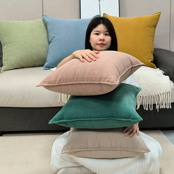 2025 New Style Pillowcase Large Cushion Pillow Without Insert for Living Room Sofa Pillow Headboard Backrest Light Luxury High-End Feel