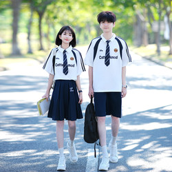Graduation Short-Sleeved T-Shirts for Elementary School Students, Class Uniforms, College-Style Uniforms for Junior High and High School Students, Summer Sports Meeting Uniforms, Custom-Made Uniforms