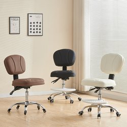 Manicurist's Special Chair, Dental Doctor Chair, Rotatable Adjustable Beauty Chair, Large Work Chair with Backrest, Bar Chair