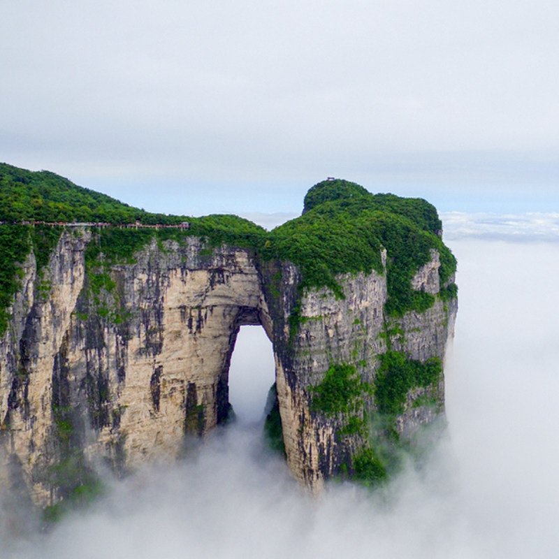 晚班高铁长沙出发张家界旅游4天3晚武陵源森林公园天门山凤凰古城