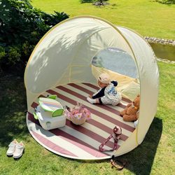 South Korea ins Portable Children's Tent Outdoor Camping One-Second Quick Open Extra Large Space Sunshade Beach Tent