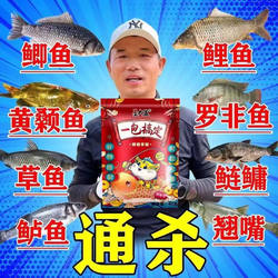Tianyuan Deng Gang's All-In-One Fishing Bait Pack for Catching Crucian Carp, Carp, Grass Carp, Black Carp, and Blue Carp, Specialized for Wild Fishing