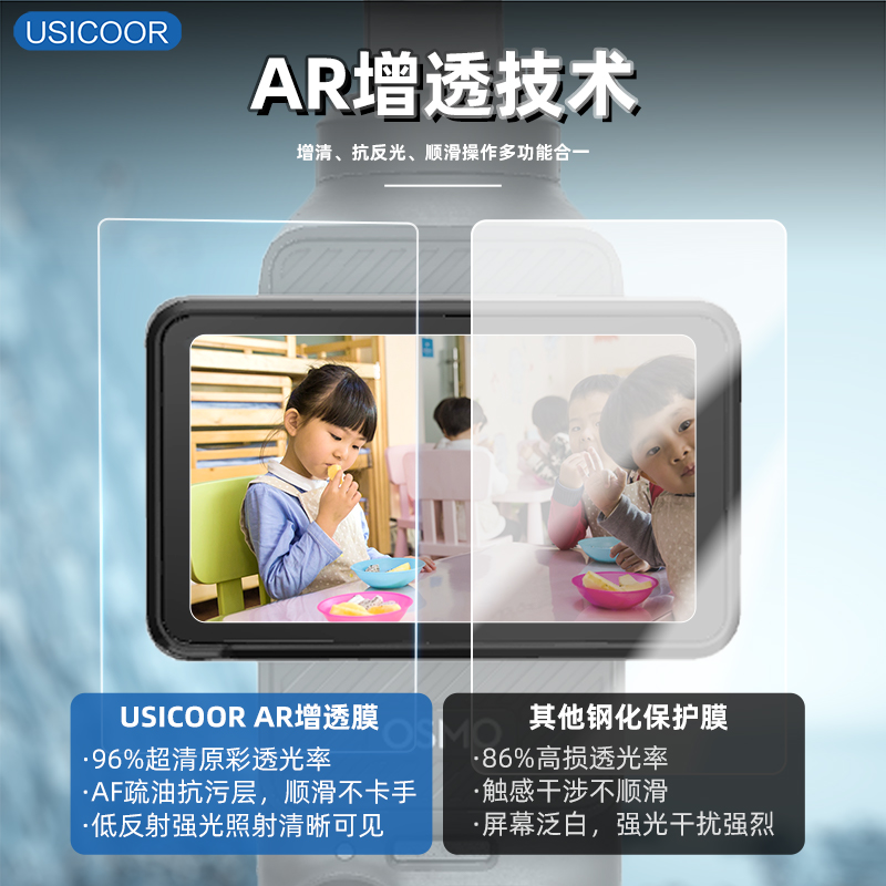 USICOOR is suitable for DJIpocket3AR HD anti-reflective screen film ...