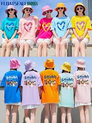 Best Friend Matching T-Shirts, Classmate Sister Gathering Uniform, Travel Team Building Team Uniform, Dopamine Short-Sleeve Cultural Shirt