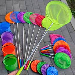 Telescopic Net for Children to Catch Fish, Butterflies, Insects, and Tadpoles, with a Telescopic Rod, Outdoor Folding Toy
